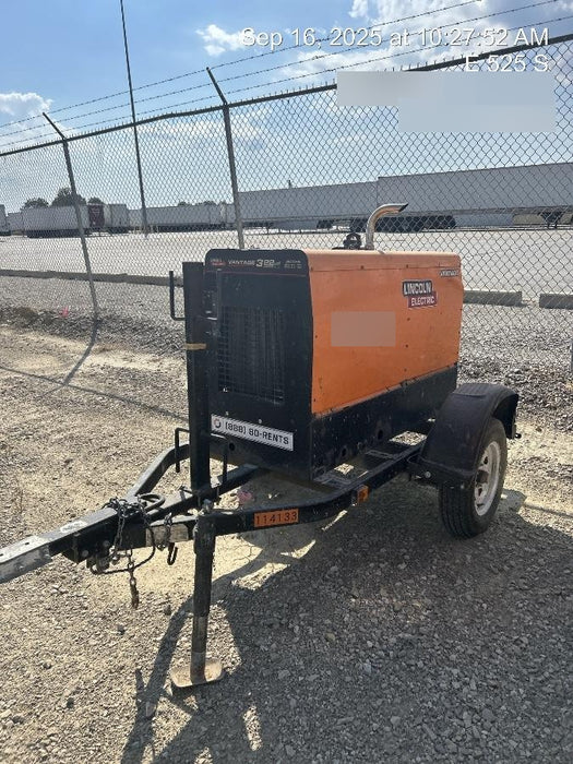2021 Lincoln Electric Vantage 322 Vantage 322 Ready Pak 3 w/ Decals, ORANGE (includes trailer, cable rack, fender light kit) NO Telematics