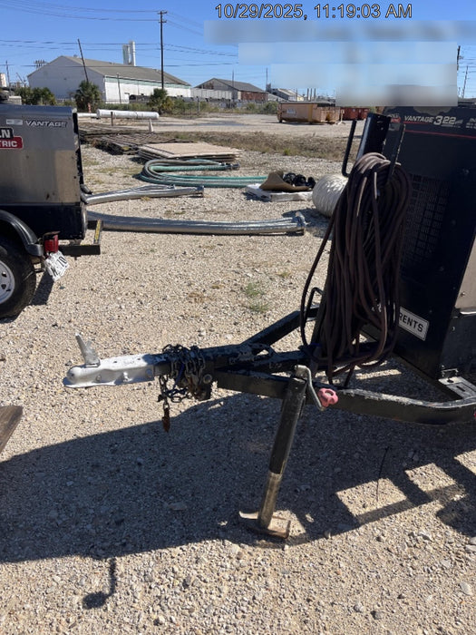 2019 Lincoln Electric Vantage 322 Ready-Pak 3, Two Wheel Trailer, Fender and Light Kit, Cable Rack