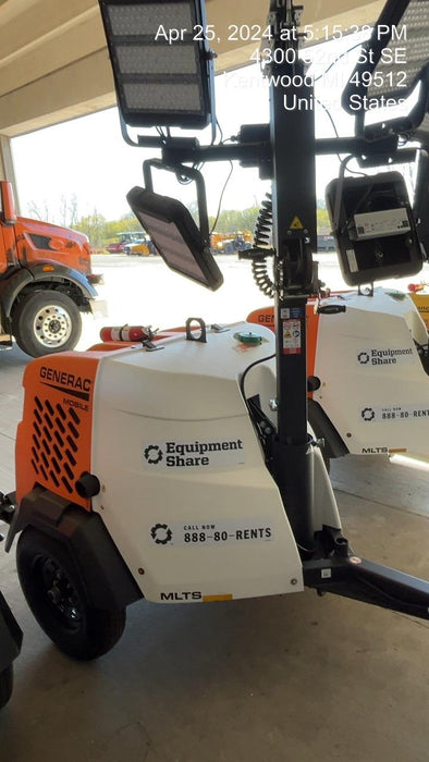 2024 Generac MLT2 Diesel, Flex Switch 120V Input, Powerzone Controller, 
(4) 320W LED Lights, 4kW Generator, 39.9 Gal Fuel Tank, 2" Ball, T3