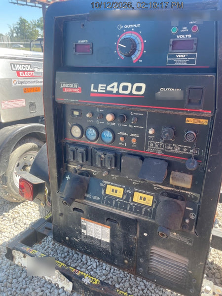 2022 Lincoln Electric LE400 Kubota V1505, Trlr, Cable Rack, Light Kit, ES Decals, T3