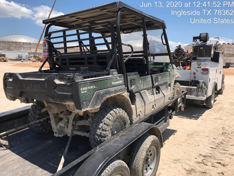 Kawasaki Mule PRO-DXT Standard Options, Backup Alarm, Beacon, Plastic Hard Top, Poly Windshield, Horn Kit