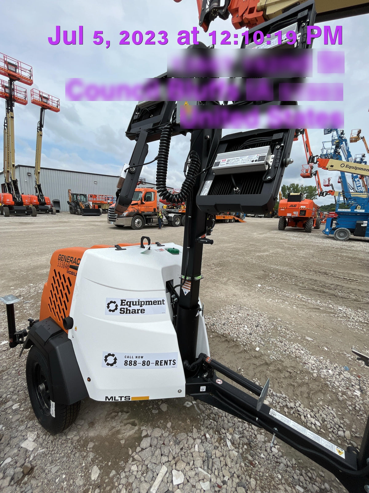 2023 Generac MLT2 Diesel, Flex Switch 120V Input, Powerzone Controller, (4) 320W LED Lights, 4kW Generator, 39.9 Gal Fuel Tank, 2" Ball, T3
