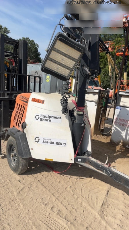 2023 Generac MLT2 Diesel, Flex Switch 120V Input, Powerzone Controller, 
(4) 320W LED Lights, 4kW Generator, 39.9 Gal Fuel Tank, 2" Ball, T3