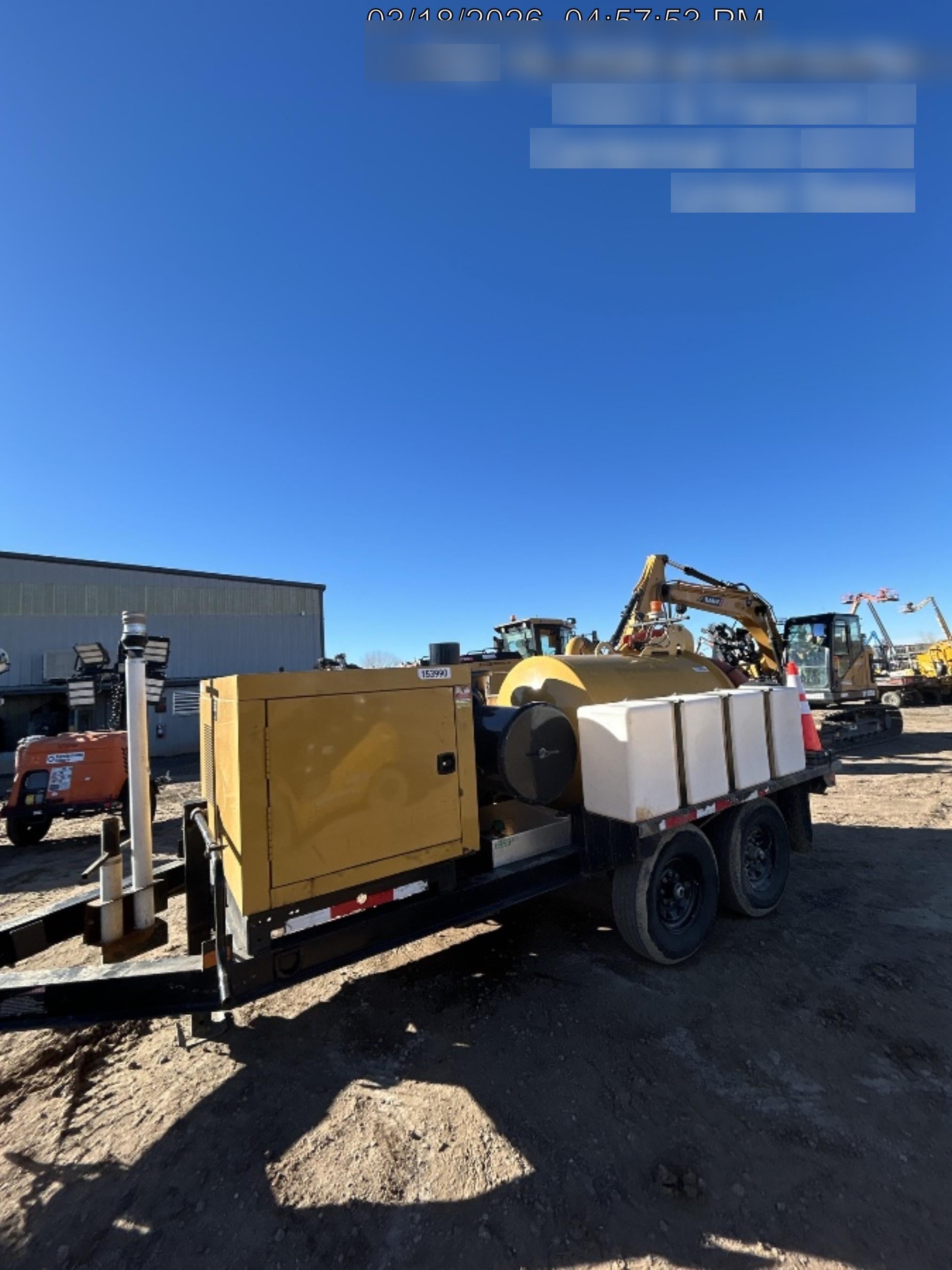 2021 Vac-Tron LP573XDT T4 Koehler Diesel Engine, 500 Gallon Debris Tank, x2 100 Gallon Water Tanks