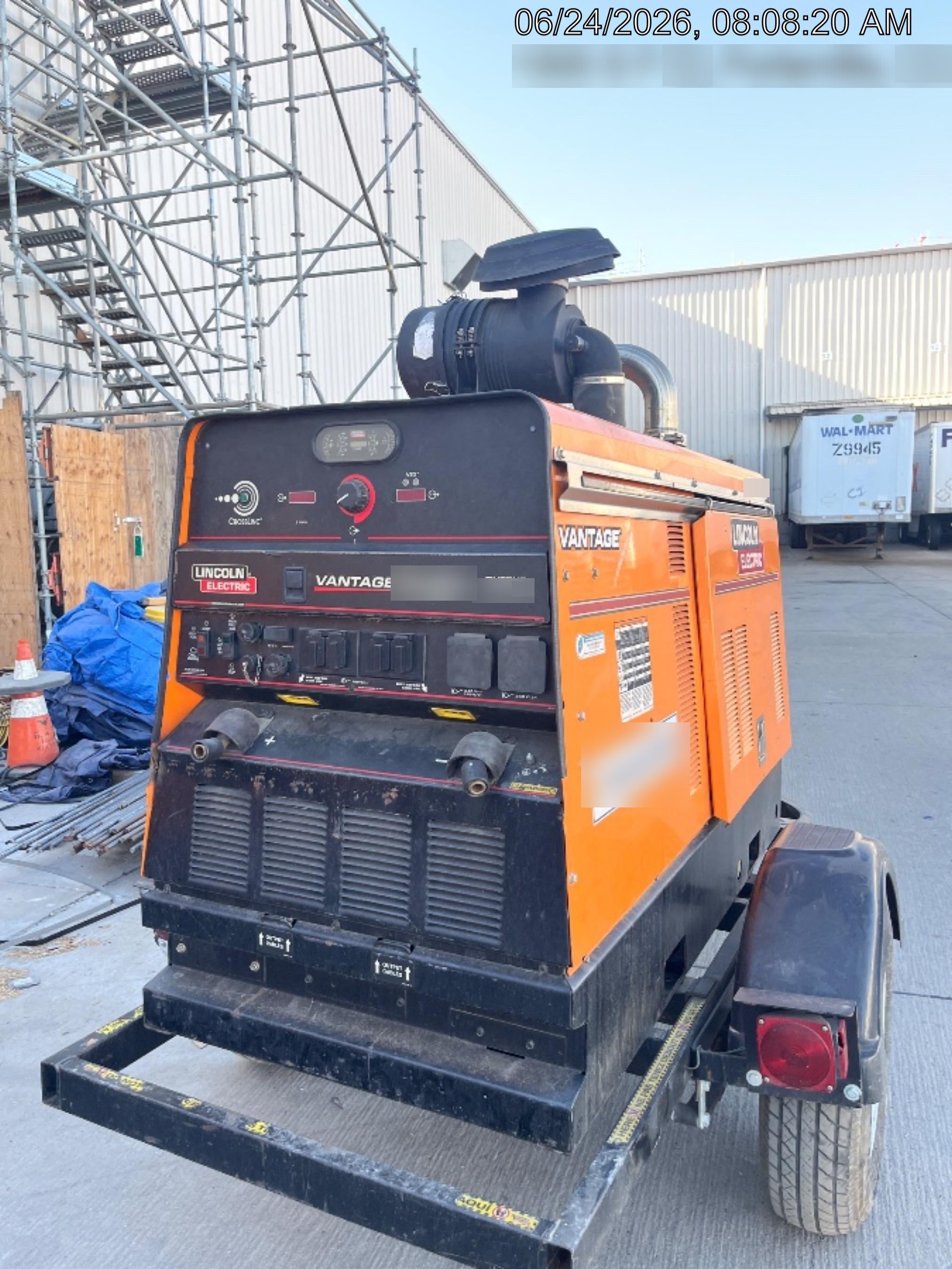 2021 Lincoln Electric Vantage 549X Ready Pak 3, ORANGE (includes trailer, cable rack, fender light kit)