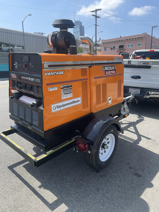 2021 Lincoln Electric Vantage 549X Ready Pak 3, ORANGE (includes trailer, cable rack, fender light kit)