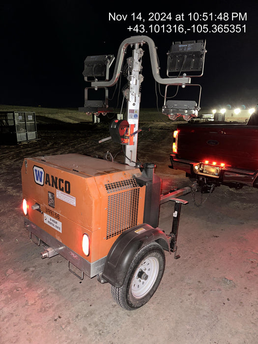 2024 Wanco WLTT-4MM4K Diesel, Deep Sea Controller, Shore Power Plug, Auto Start, (4) 350W LED Floodlights, 4kW Generator, 60 Gal Fuel Tank, 2" Ball, T3