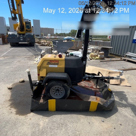 2022 Allmand NLV3GR (4) LED Light Fixture 350W, 23' Vertical Mast, 3kW Prime, Towable, Deep Sea L401, Leveling Jacks, Yanmar T4F 5.8hp
