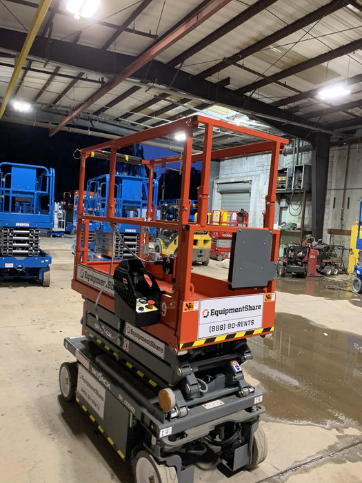 2020 Skyjack SJIII-3219 Solid NM Tires, Half height spring hinged entry gate, Dual Beacons, 800W Inverter