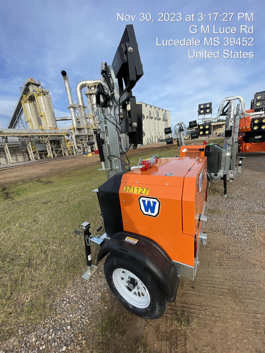 2023 Wanco WLTT-4MM4K Diesel, Deep Sea Controller, Shore Power Plug, Auto Start, (4) 350W LED Floodlights, 4kW Generator, 60 Gal Fuel Tank, 2" Ball, T3