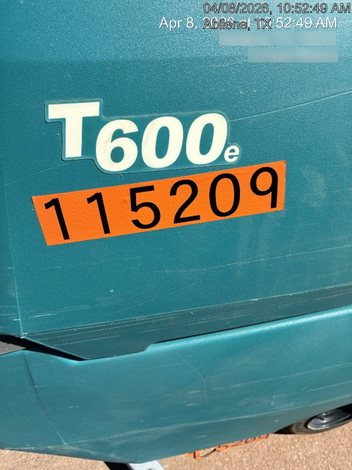 2020 TENNANT T600E