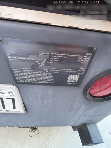 2020 ATLAS COPCO QAS 125