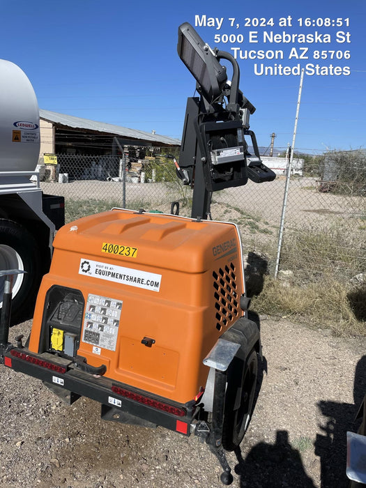 2024 Generac MLT2 Diesel, Flex Switch 120V Input, Powerzone Controller, 
(4) 320W LED Lights, 4kW Generator, 39.9 Gal Fuel Tank, 2" Ball, T3