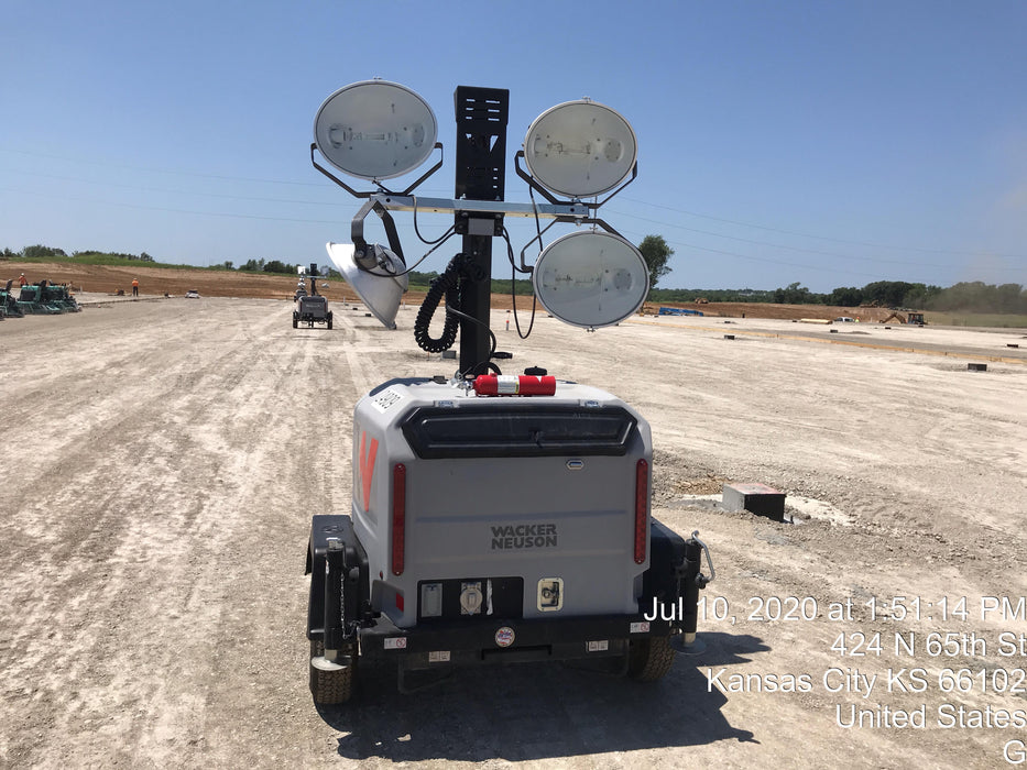 2019 Wacker Neuson LTV6L-MH Wacker Neuson LTV6L Mobile Light Tower w/Fuel Level Sensor Installed