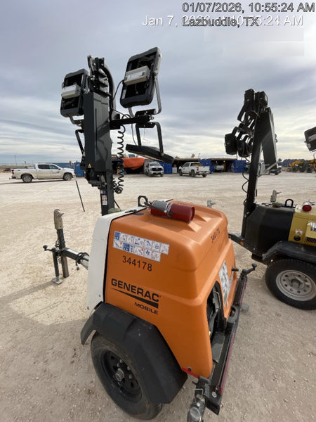2023 Generac MLT2 Diesel, Flex Switch 120V Input, Powerzone Controller, (4) 320W LED Lights, 4kW Generator, 39.9 Gal Fuel Tank, 2" Ball, T3