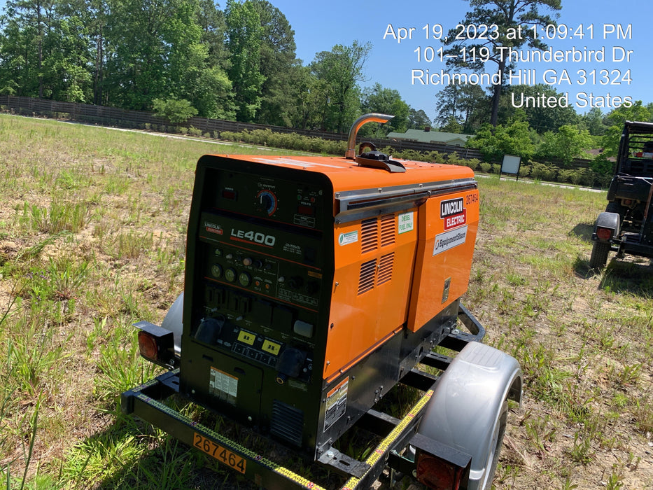 2022 Lincoln Electric LE400 Kubota V1505, Trlr, Cable Rack, Light Kit, ES Decals, T3