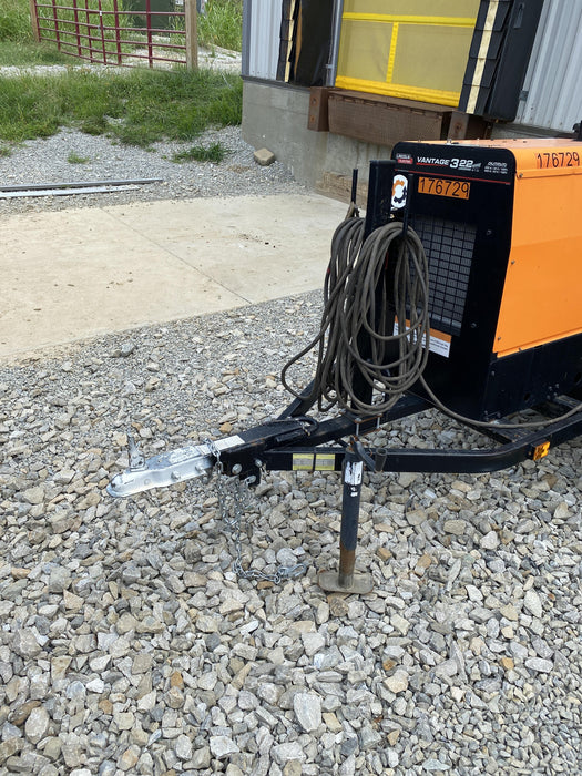 2021 Lincoln Electric Vantage 322 Vantage 322 Ready Pak 3 w/ Decals, ORANGE (includes trailer, cable rack, fender light kit) NO Telematics