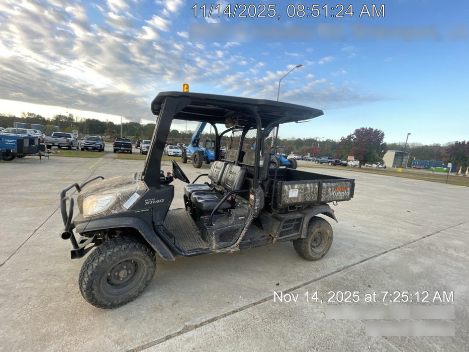 2020 Kubota RTV-X1140RL-A 4wd Utility Cart, Diesel, 4 Seat, LED Strobe, Windshield Polycarbonate HC, Plastic Canopy, Wire Harness Kit, Backup Alarm