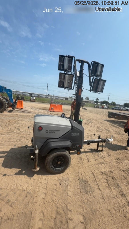 2024 Wacker Neuson LTT4 Diesel, Kohler KDW702, Deep Sea Controller, Auto Start, LED 320W, Bypass Outlet, T3