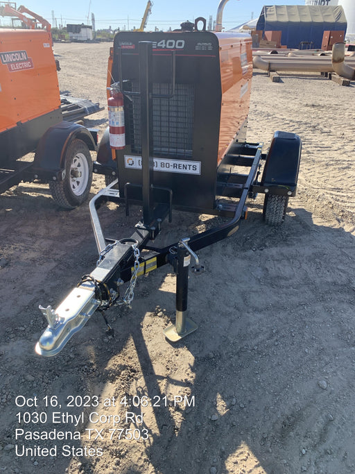 2022 Lincoln Electric LE400 Kubota V1505, Trlr, Cable Rack, Light Kit, ES Decals, T3