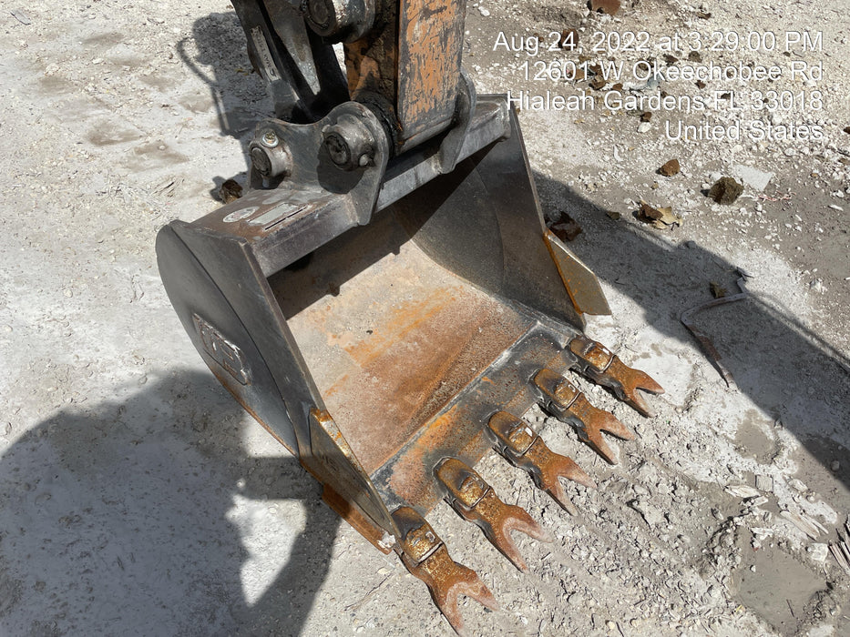 2018 Case CX37C ROPS, LONG ARM, RUBBER TRACKS, AUX HYD