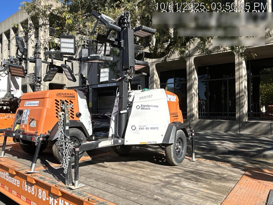 2023 Generac MLT2 Diesel, Flex Switch 120V Input, Powerzone Controller, (4) 320W LED Lights, 4kW Generator, 39.9 Gal Fuel Tank, 2" Ball, T3