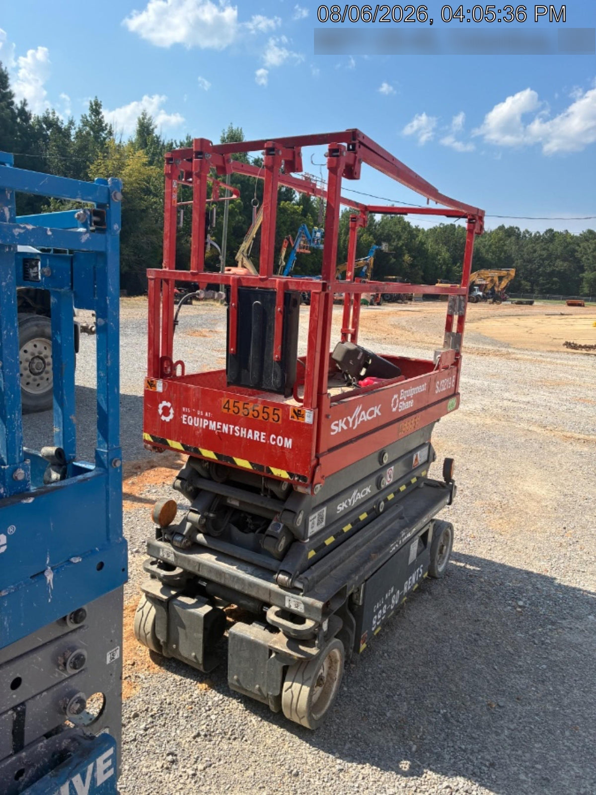 2024 Skyjack SJ3219 Electric Drive, Sld NM Tires, DBcns, RFRails, Power to Platform, T3 + Access Control