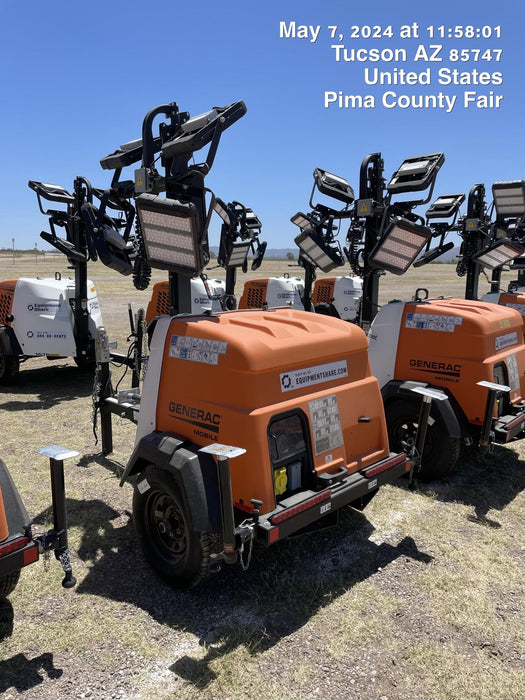 2024 Generac MLT2 Diesel, Flex Switch 120V Input, Powerzone Controller, 
(4) 320W LED Lights, 4kW Generator, 39.9 Gal Fuel Tank, 2" Ball, T3