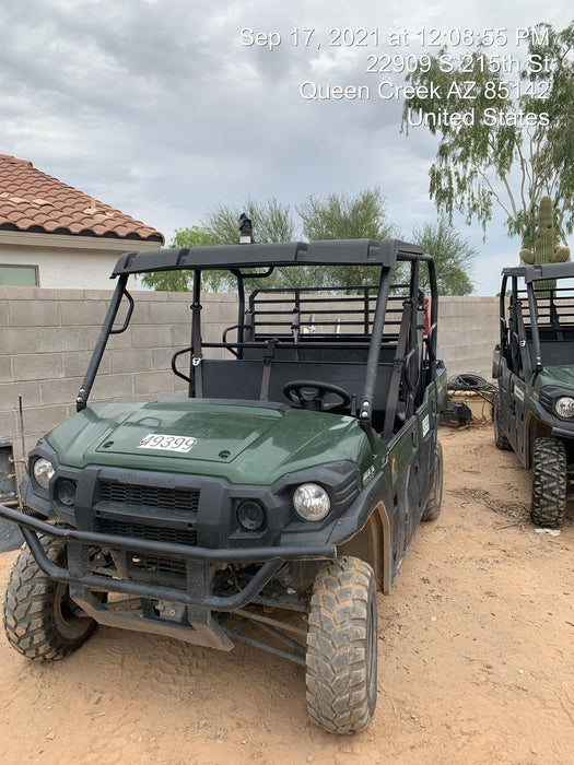 2019 Kawasaki Mule PRO-DXT Standard Options, Backup Alarm, Beacon, Plastic Hard Top, Poly Windshield, Horn Kit