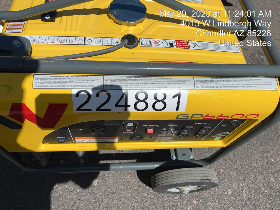 2022 WACKER NEUSON GP6600A