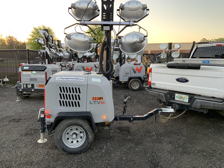 2019 Wacker Neuson LTV6L-MH Wacker Neuson LTV6L Mobile Light Tower w/Fuel Level Sensor Installed