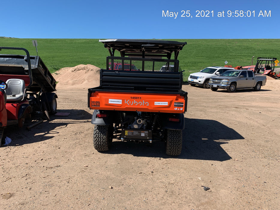 2021 Kubota RTV-X1140W-H Plastic Canopy, Windshield Acrylic Clear, LED Strobe Light, Wire Harness Kit, Back up Alarm