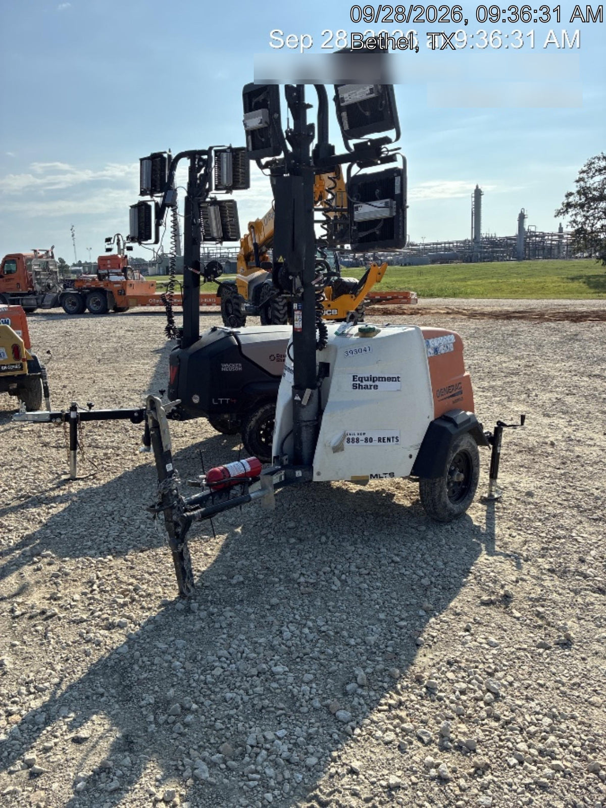 2024 Generac MLT2 Diesel, Flex Switch 120V Input, Powerzone Controller, 
(4) 320W LED Lights, 4kW Generator, 39.9 Gal Fuel Tank, 2" Ball, T3