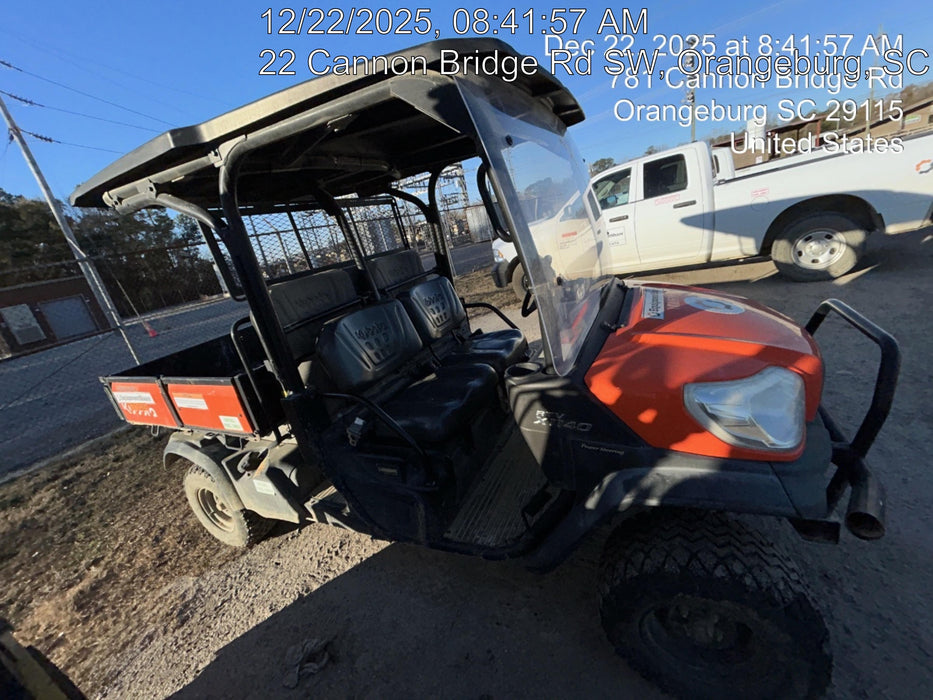 2021 Kubota RTV-X1140W-H Plastic Canopy, Windshield Acrylic Clear, LED Strobe Light, Wire Harness Kit, Back up Alarm