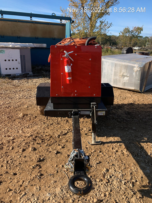 2022 Shindaiwa DGW400MDL Kubota D902 Engine, 23 HP, Dual Op Welder, Wire, Arc, Droop Stick, Tig, and CC Stick Functionality, Simulphase, 3 Phase and 1 Phase Gen Output, Single Axle NB Trlr, Slr Trckl Chrg 12V 12W, Fire Ext