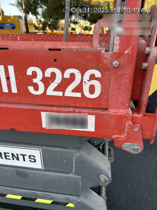 2019 Skyjack SJIII-3226 Standard w/Trojan Batteries