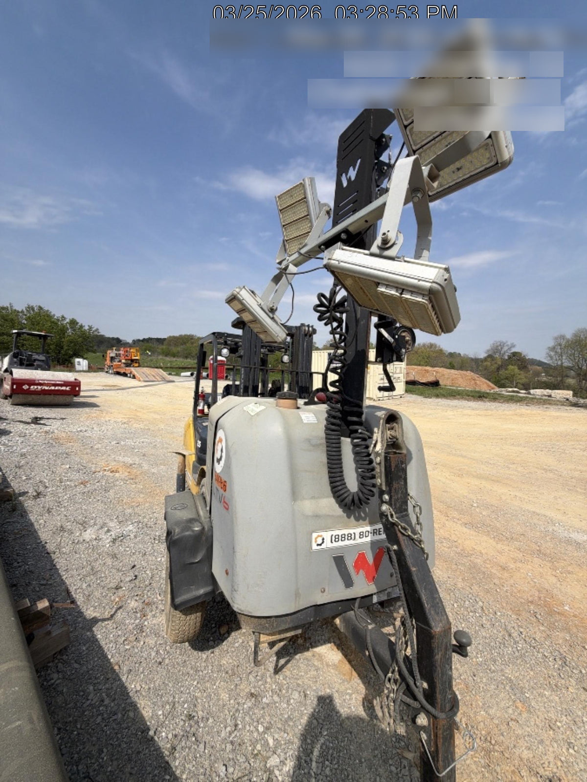 2019 Wacker Neuson LTV6K-LED Standard LED Towable Light Tower w/None