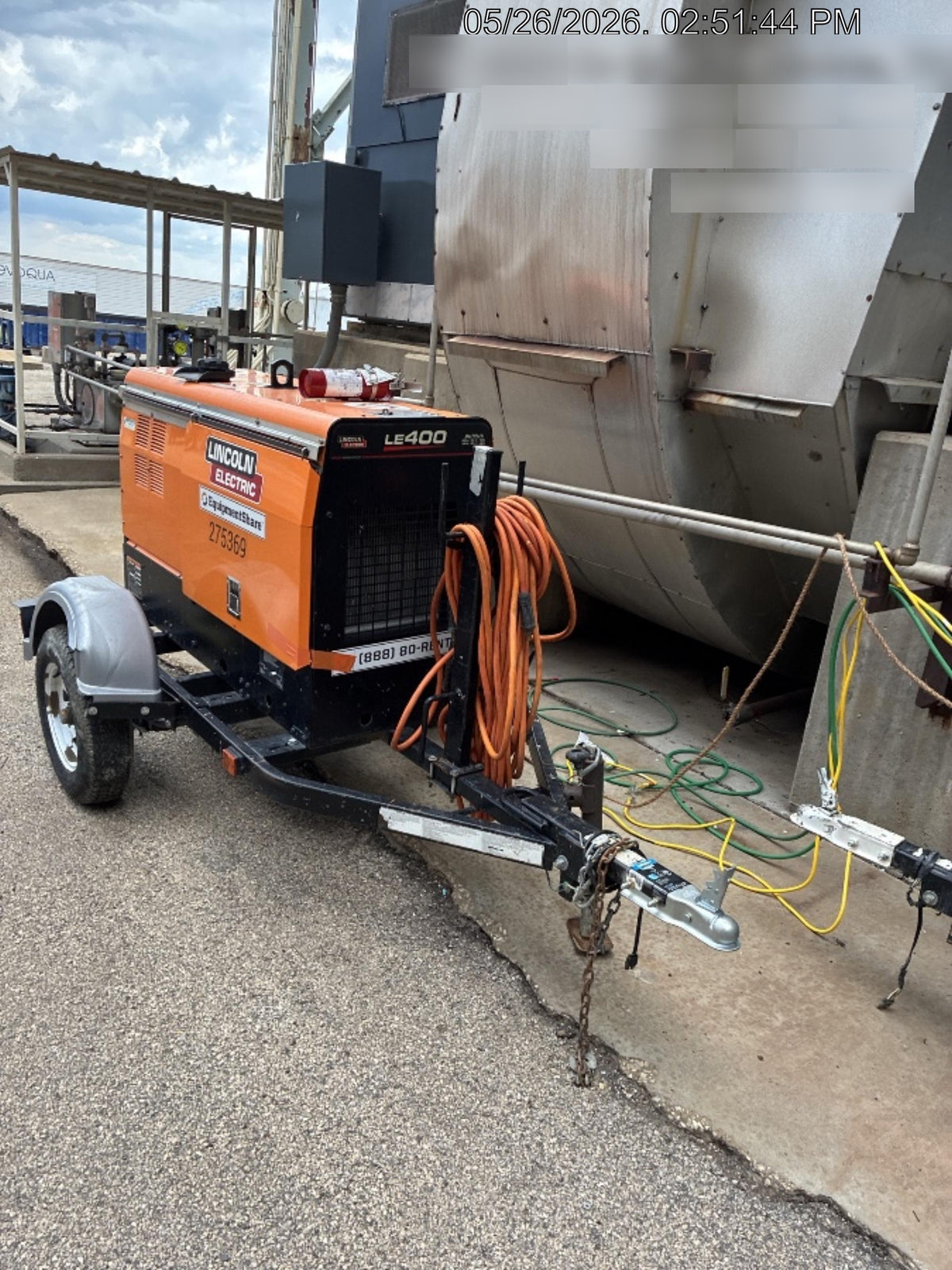 2022 Lincoln Electric LE400 Kubota V1505, Trlr, Cable Rack, Light Kit, ES Decals, T3