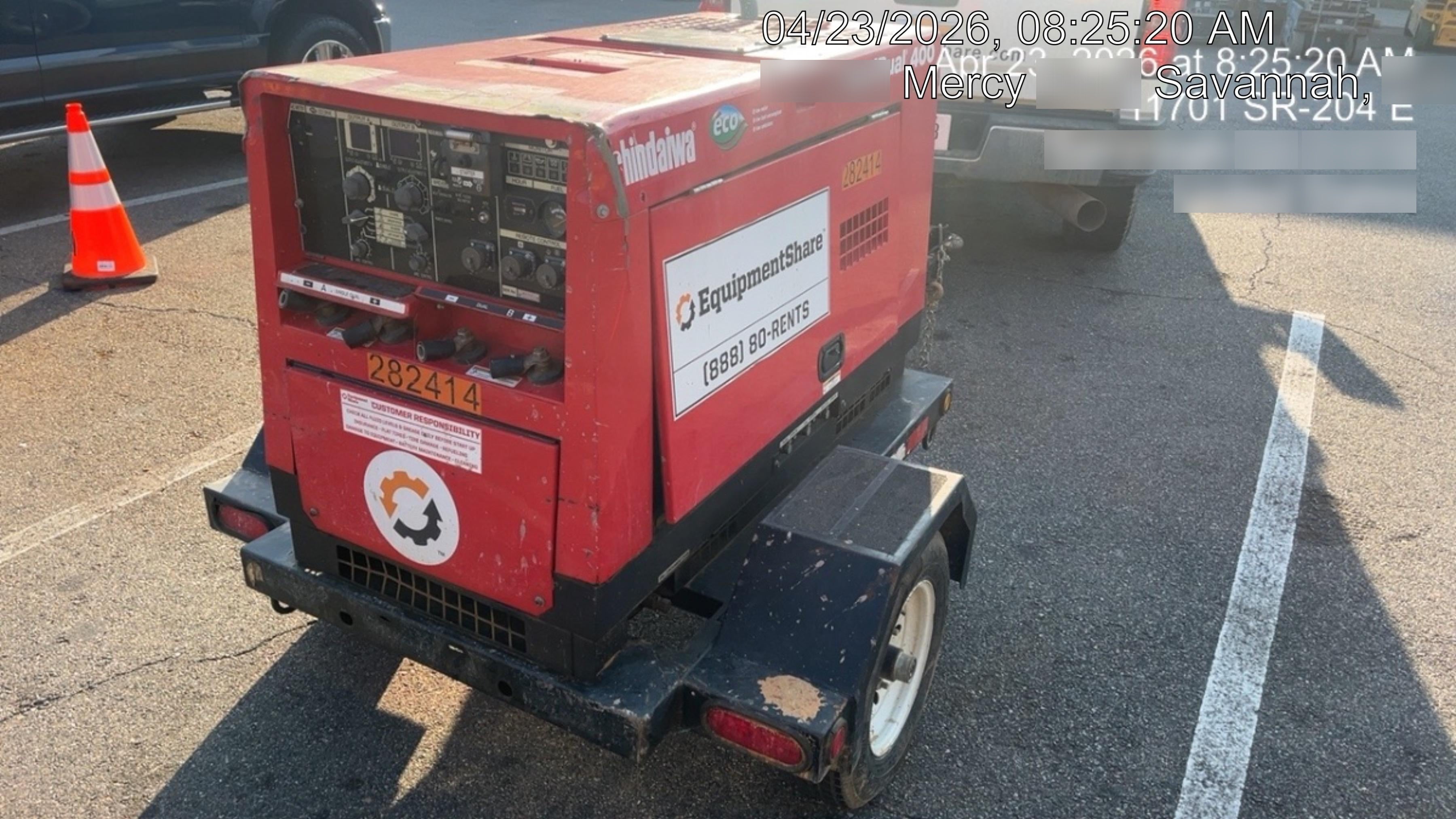 2022 Shindaiwa DGW400MDL Kubota D902 Engine, 23 HP, Dual Op Welder, Wire, Arc, Droop Stick, Tig, and CC Stick Functionality, Simulphase, 3 Phase and 1 Phase Gen Output, Single Axle NB Trlr, Slr Trckl Chrg 12V 12W, Fire Ext