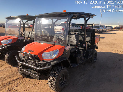 Kubota RTV-X1140W-H Canopy, 4-Seater, Diesel, Windshield Acrylic Clear, LED Strobe, Backup Alarm