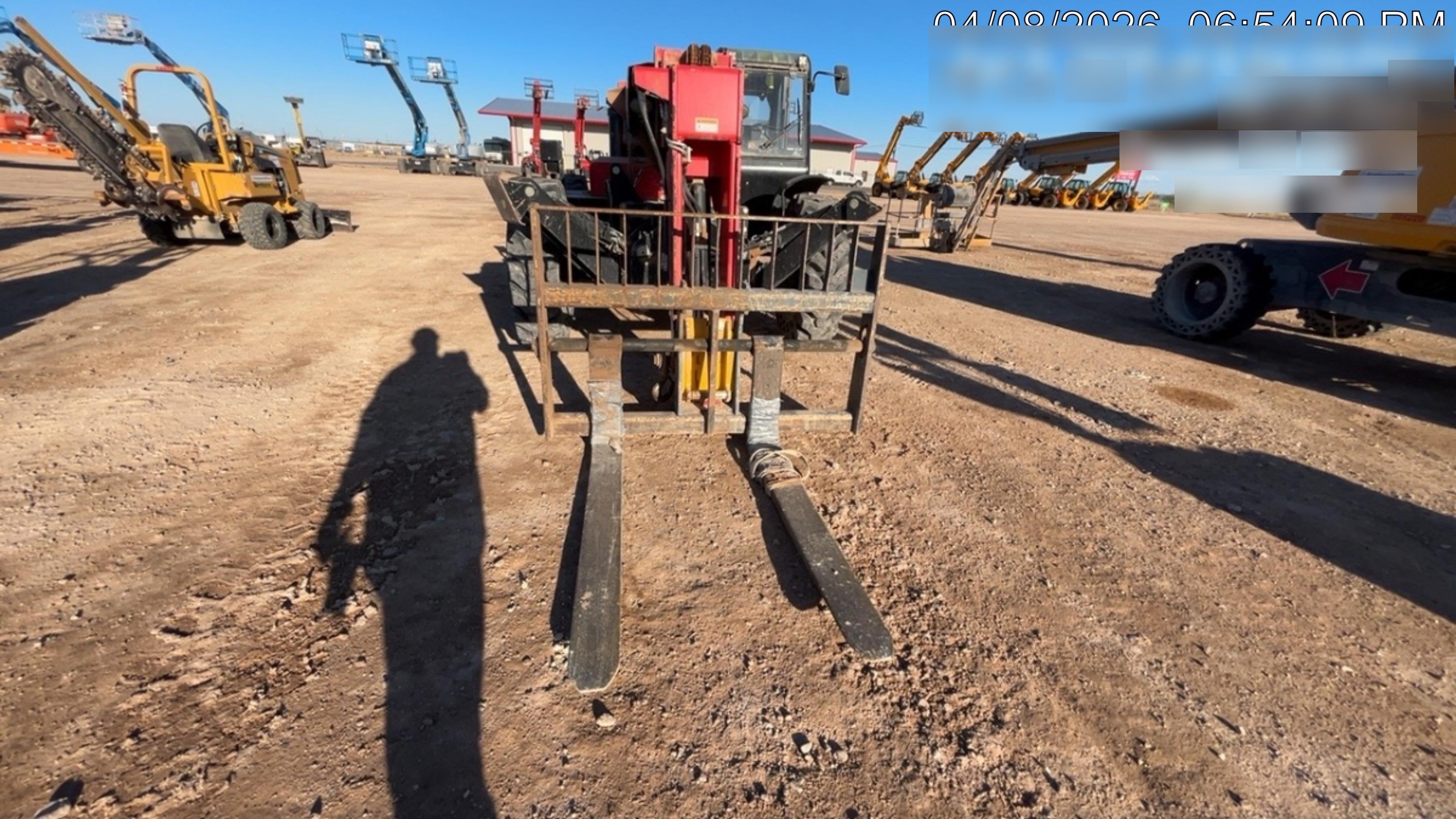 2019 Manitou MTA12042 120hp T4F, Cab/Heat/Air, Cab and Boom LED work lights, Auxiliary Hydraulics, Solid Tires, Amber strobe, Lift Hook 66" Carriage, 60" Forks