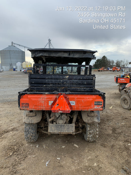 Kubota RTV-X1140W-H 4wd Utility Cart, LED Strobe, Windshield Tempered Glass, Pastic Canopy, Wire Harness Kit, Backup Alarm