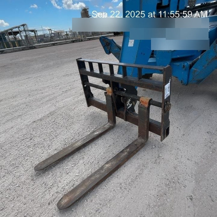 2018 Genie GTH-1056 Genie GTH-1056 w/Open ROPS, Solid Tires, Work Light/Beacon, 60" Carriage and Forks