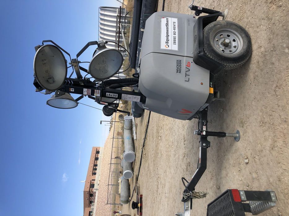 2018 Wacker Neuson LTV6L-MH Wacker Neuson LTV6L Mobile Light Tower w/Fuel Level Sensor Installed
