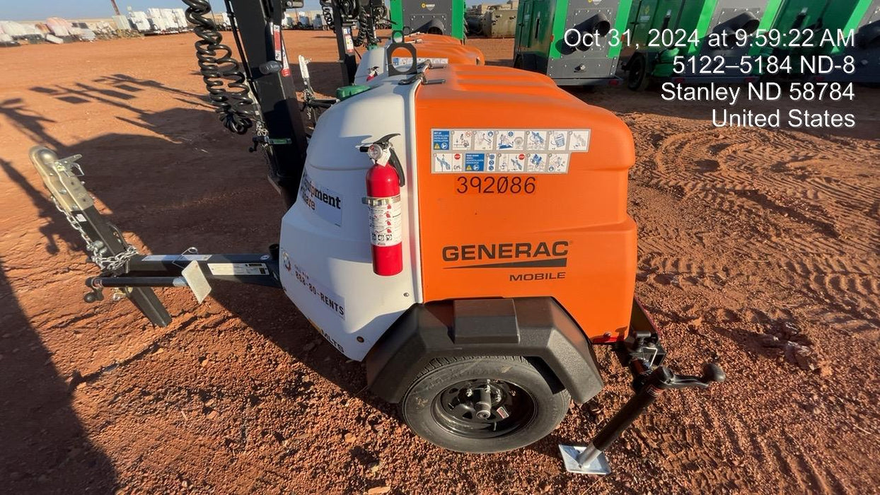 2024 Generac MLT2 Diesel, Flex Switch 120V Input, Powerzone Controller, 
(4) 320W LED Lights, 4kW Generator, 39.9 Gal Fuel Tank, 2" Ball, T3