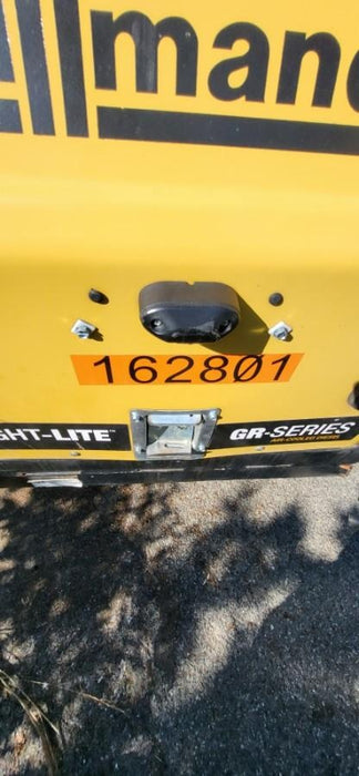 2021 Allmand NLV3GR (4) LED Light Fixture 350W, 23' Vertical Mast, 3kW Prime, Towable, Deep Sea L401, Leveling Jacks, Yanmar T4F 5.8hp