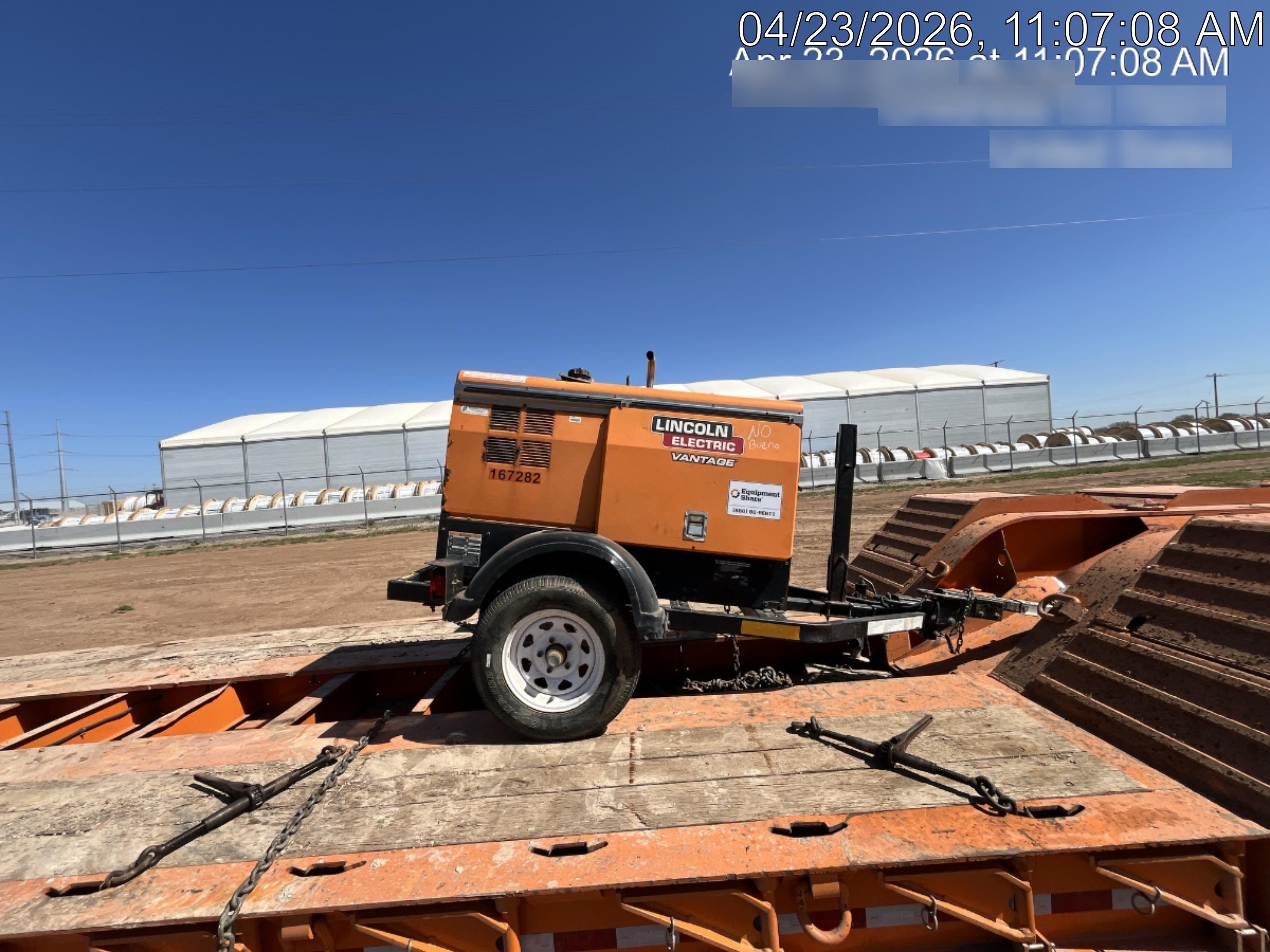 2021 Lincoln Electric Vantage 322 Vantage 322 Ready Pak 3 w/ Decals, ORANGE (includes trailer, cable rack, fender light kit) NO Telematics