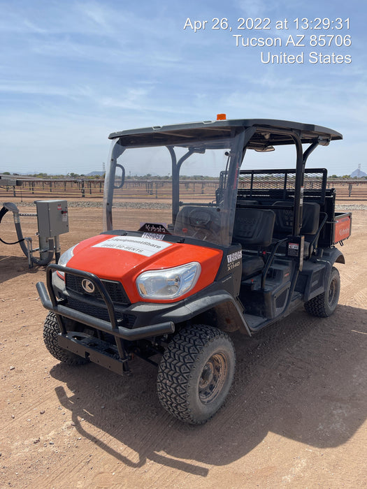 Kubota RTV-X1140W-H Plastic Canopy, Windshield Acrylic Clear, LED Strobe Light, Wire Harness Kit, Back up Alarm