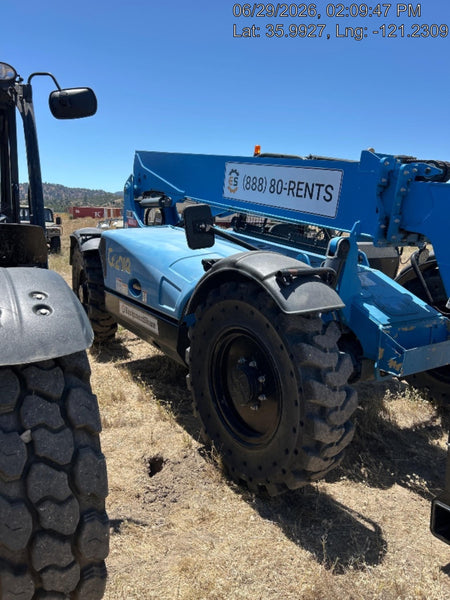 2019 Genie GTH-636 Canopy, Solid RT Tires, LED Work Lights, Beacon 60" QA Carriage, 48" Forks