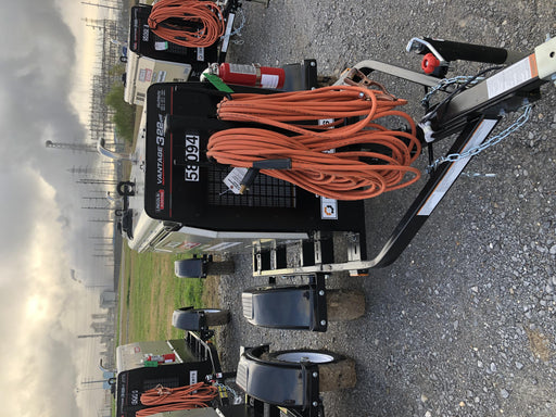 2019 Lincoln Electric Vantage 322 Welder Ready-Pak 3, Two wheel trailer, Fender and Light kit, Cable Rack